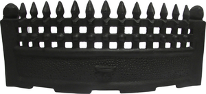 16" Cast Iron Fire Front Black