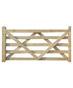Timber Field Gate